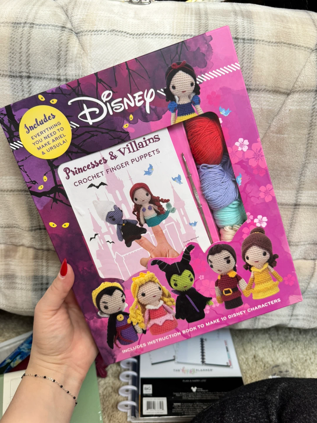 Disney Princesses & Villains Crochet Finger Puppet Kit