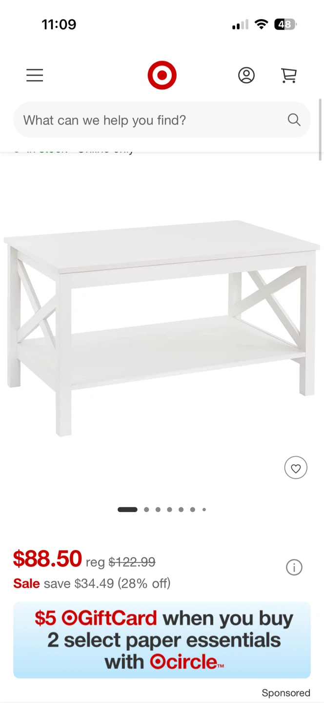 White Coffee Table - photo 3