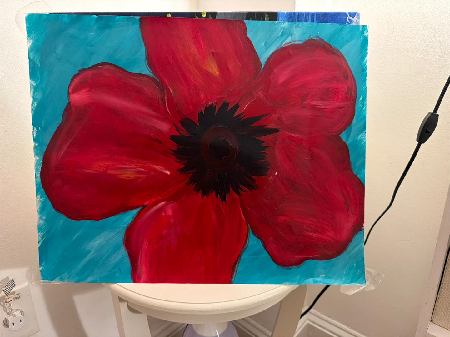 Red Flower Painting