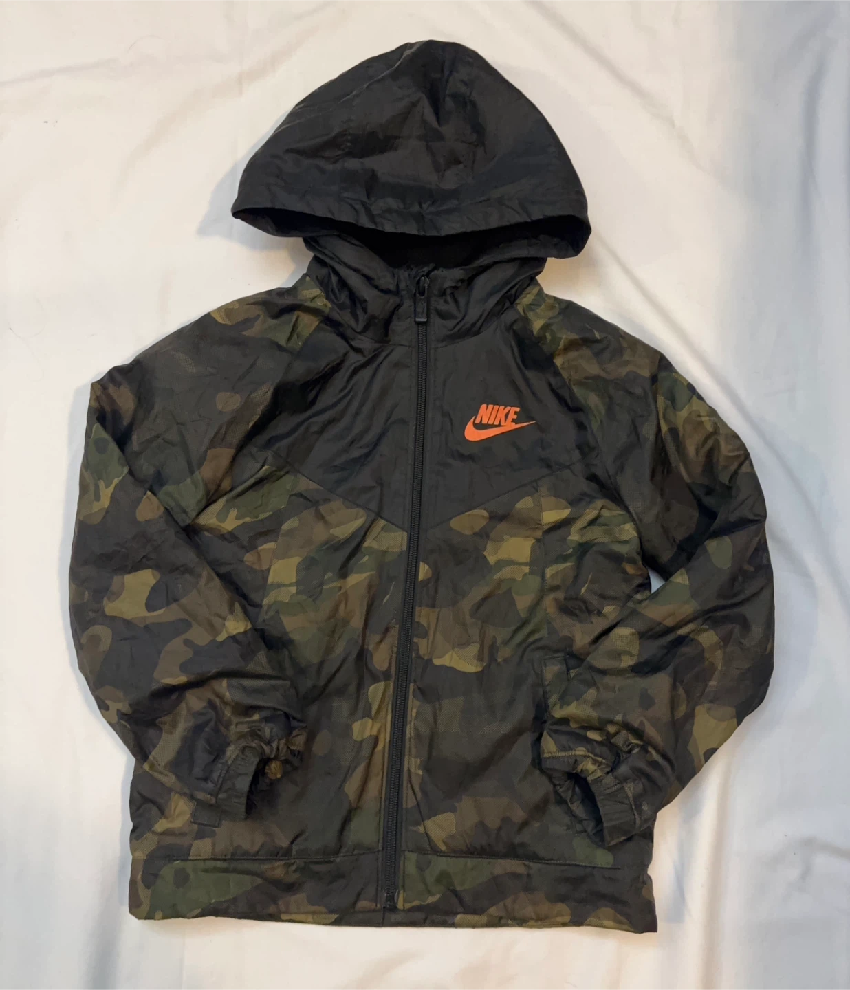 Nike Full Zip Windrunner Fleece Hoodie Jacket - Kids M