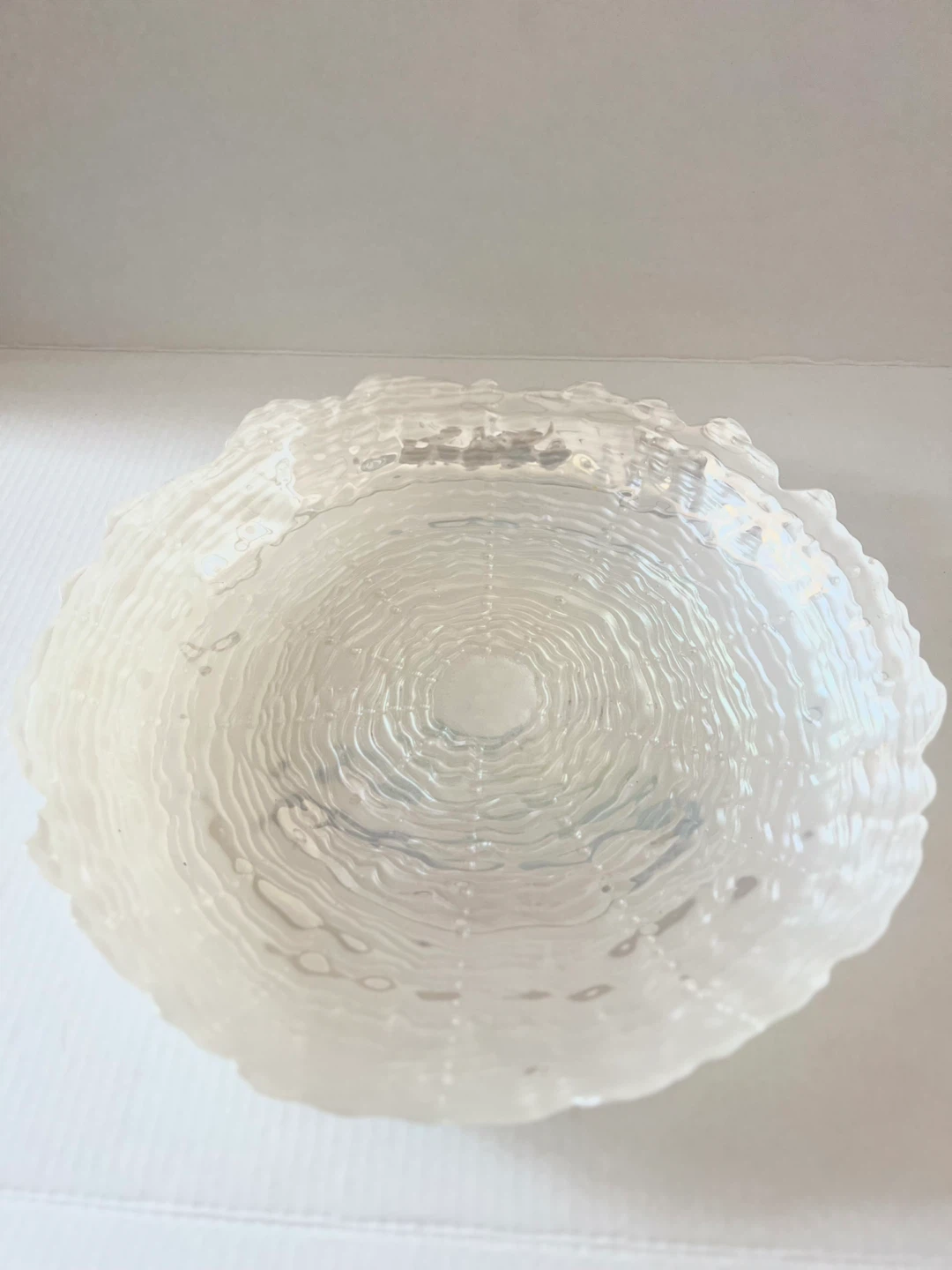 Textured Pearl Glass Serving Tray - photo 2