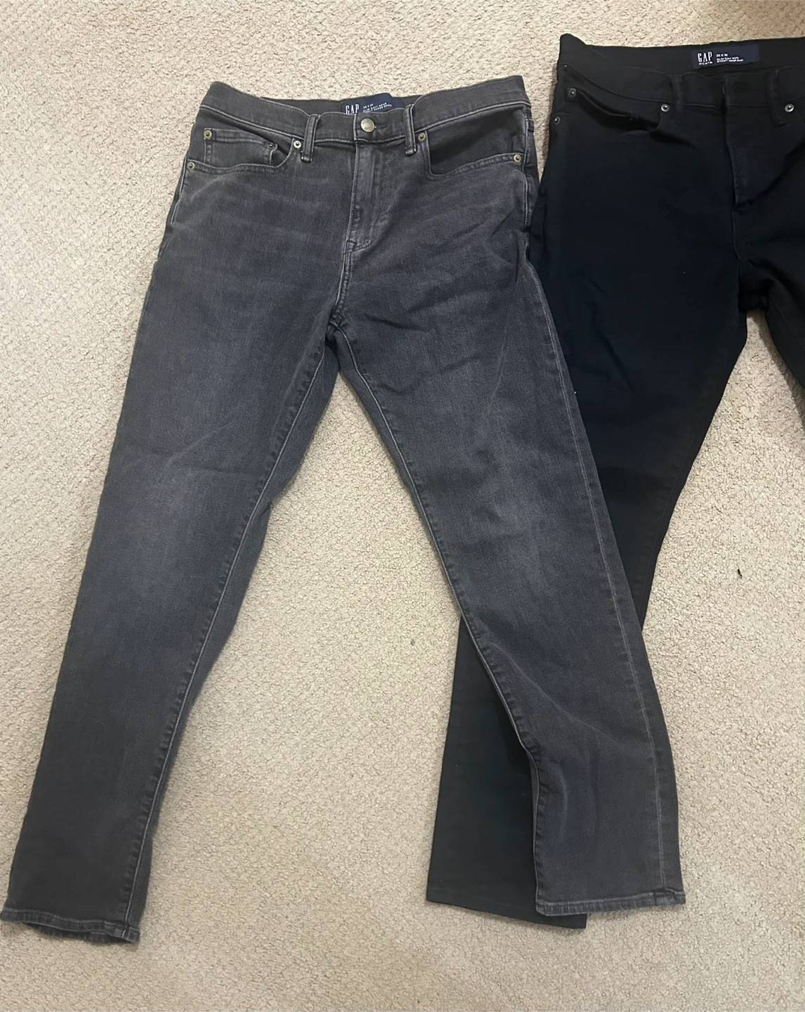 Men GAP Slim Soft Wear Jeans - Black & Grey - 33x32 - photo 2