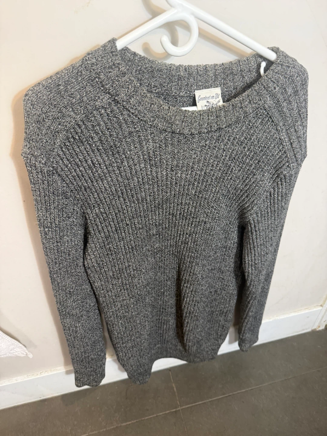 S.N.S. Herning Merino Wool Sweater men’s - Grey - Size L
