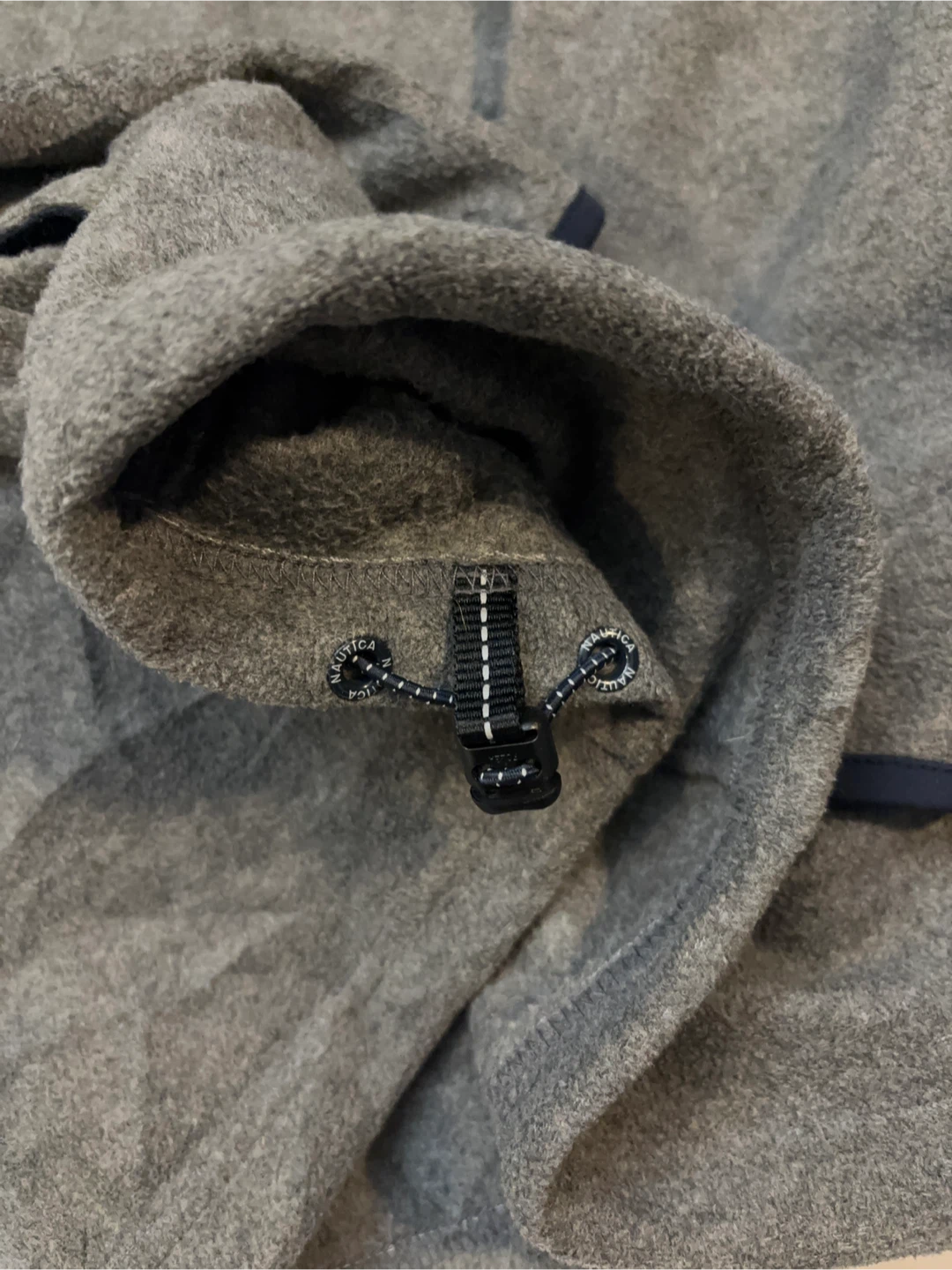 Nautica Heather Gray Quarter-zip with Navy Trim - photo 2