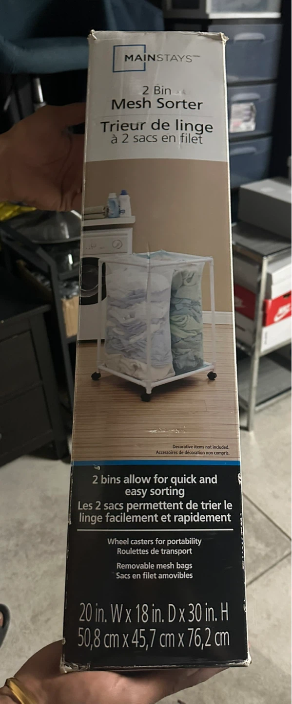 Mainstays 2 Bin Mesh Sorter