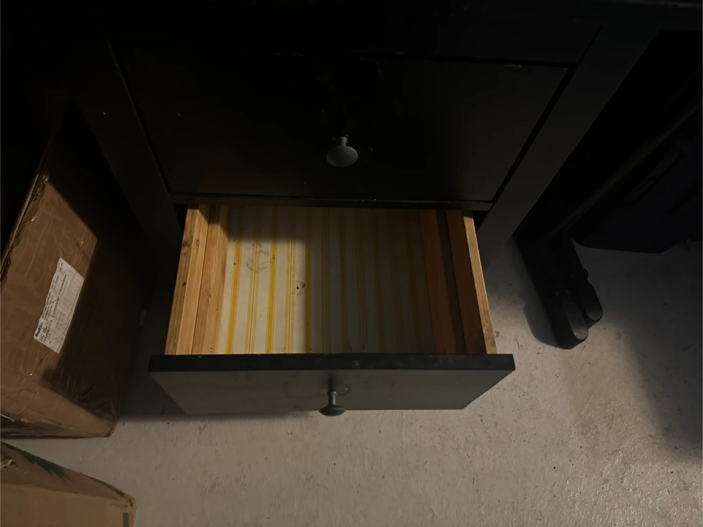 Brown two-drawer nightstand - photo 3