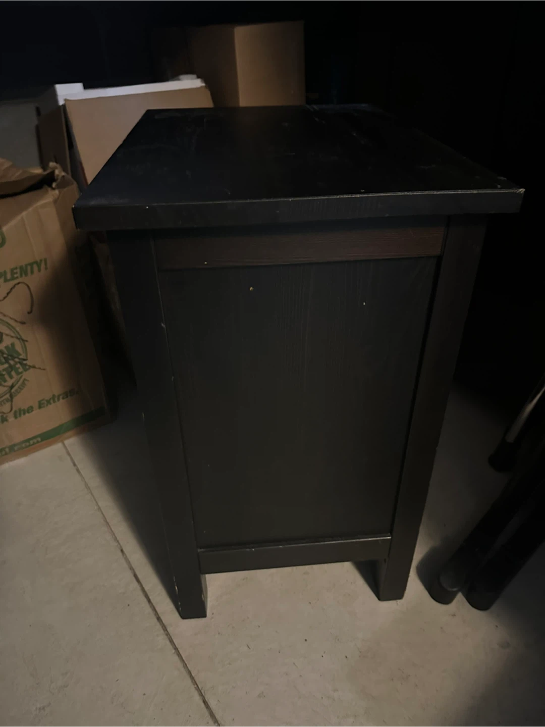 Brown two-drawer nightstand - photo 4