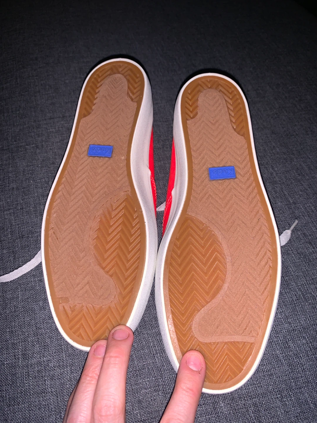Keds Red Canvas Lace-Up Sneakers - photo 3