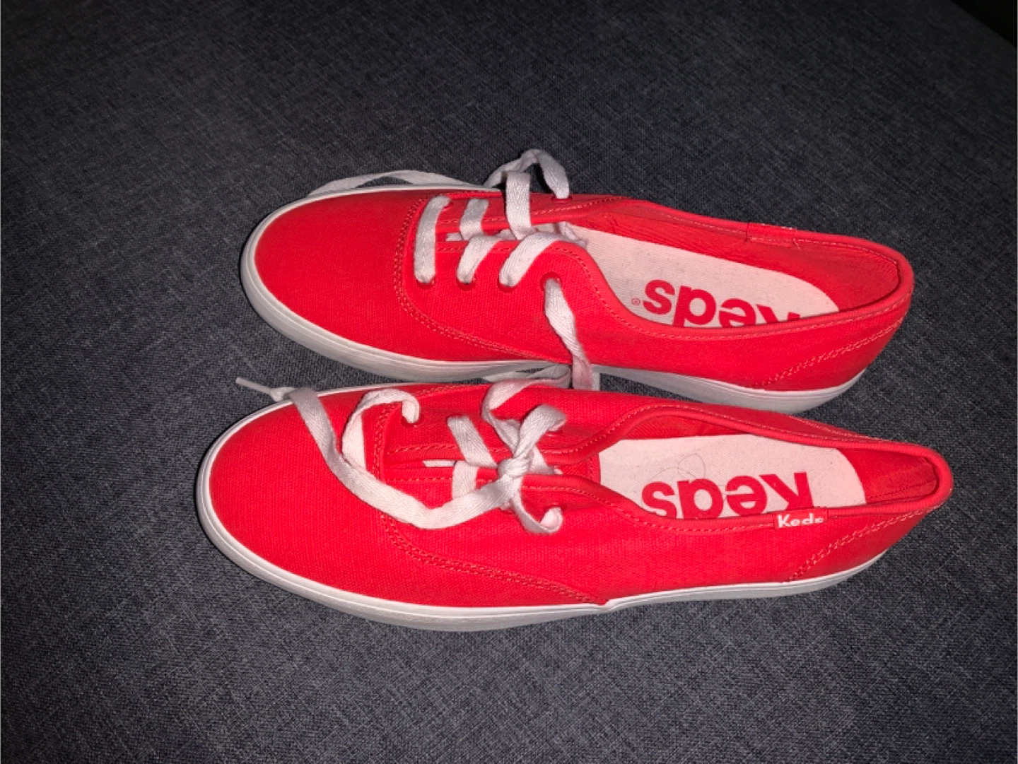Keds Red Canvas Lace-Up Sneakers - photo 2