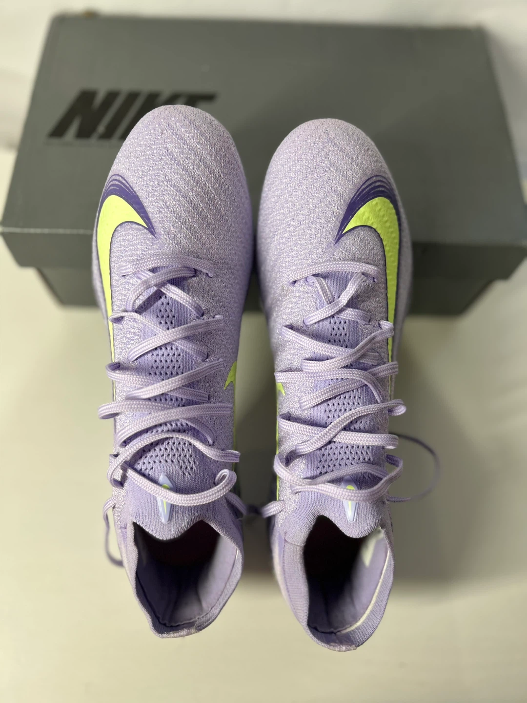 Nike Mercurial Vapor 15 Elite FG Soccer Cleats - Purple/Lime - photo 3