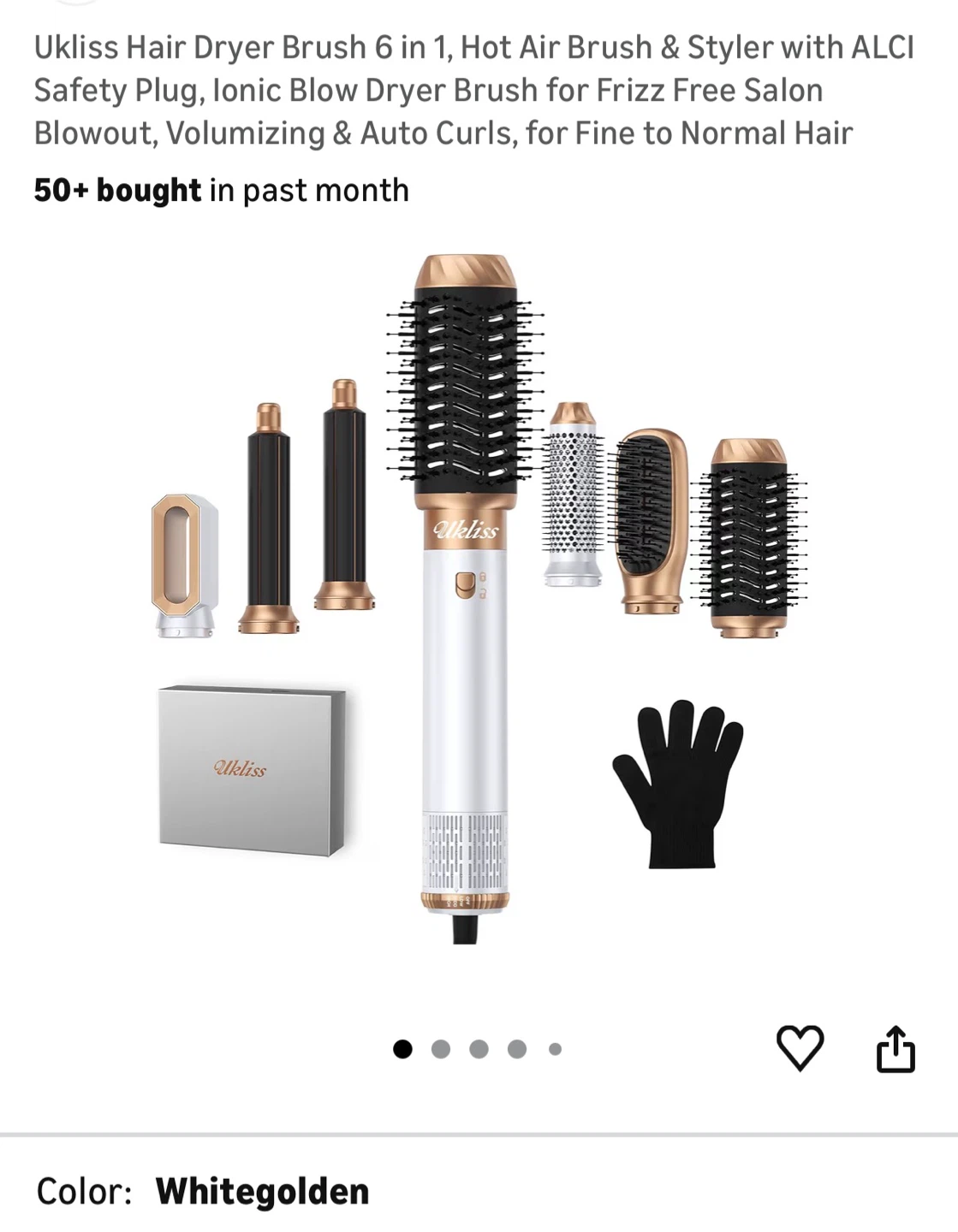 Brand New 6-in-1 Hot Air Brush and Styler