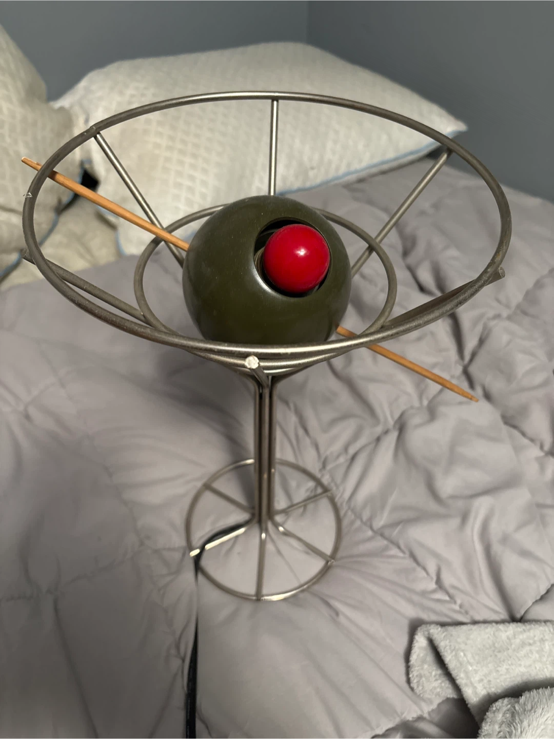 Olive Martini Glass Appetizer Skewers Holder