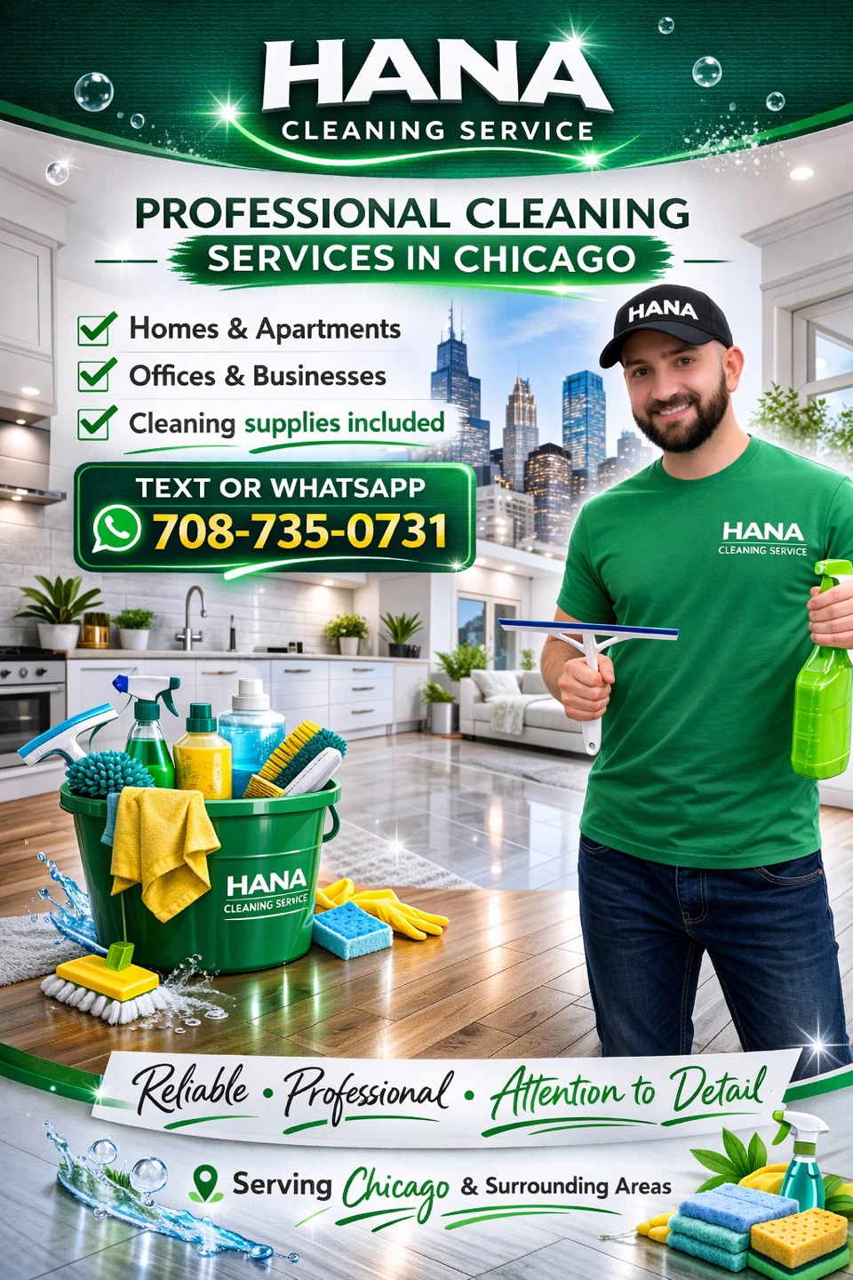 Hana Cleaning Service Professional Cleaning in Chicago
