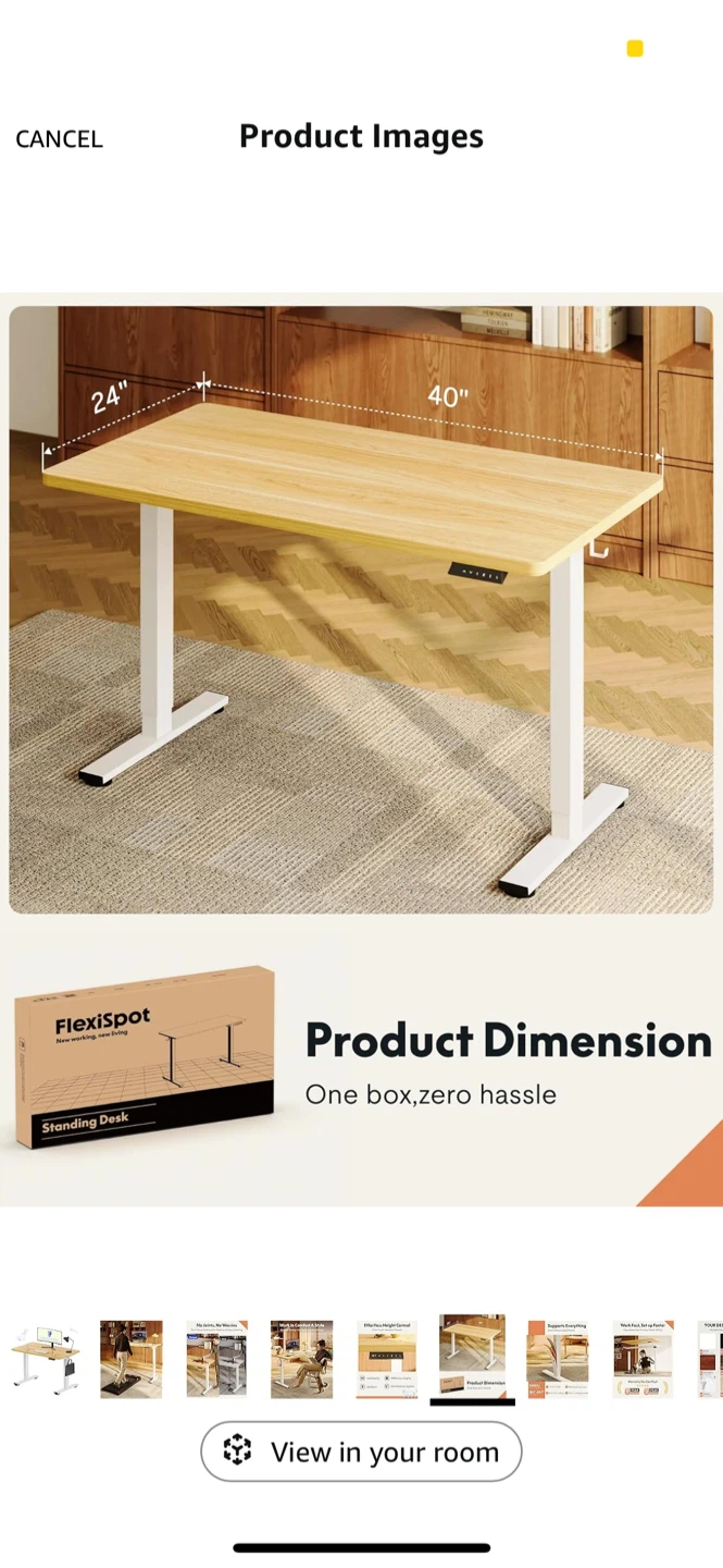 (Brand new) FlexiSpot Standing Desk - 40" x 24" Adjustable - photo 2