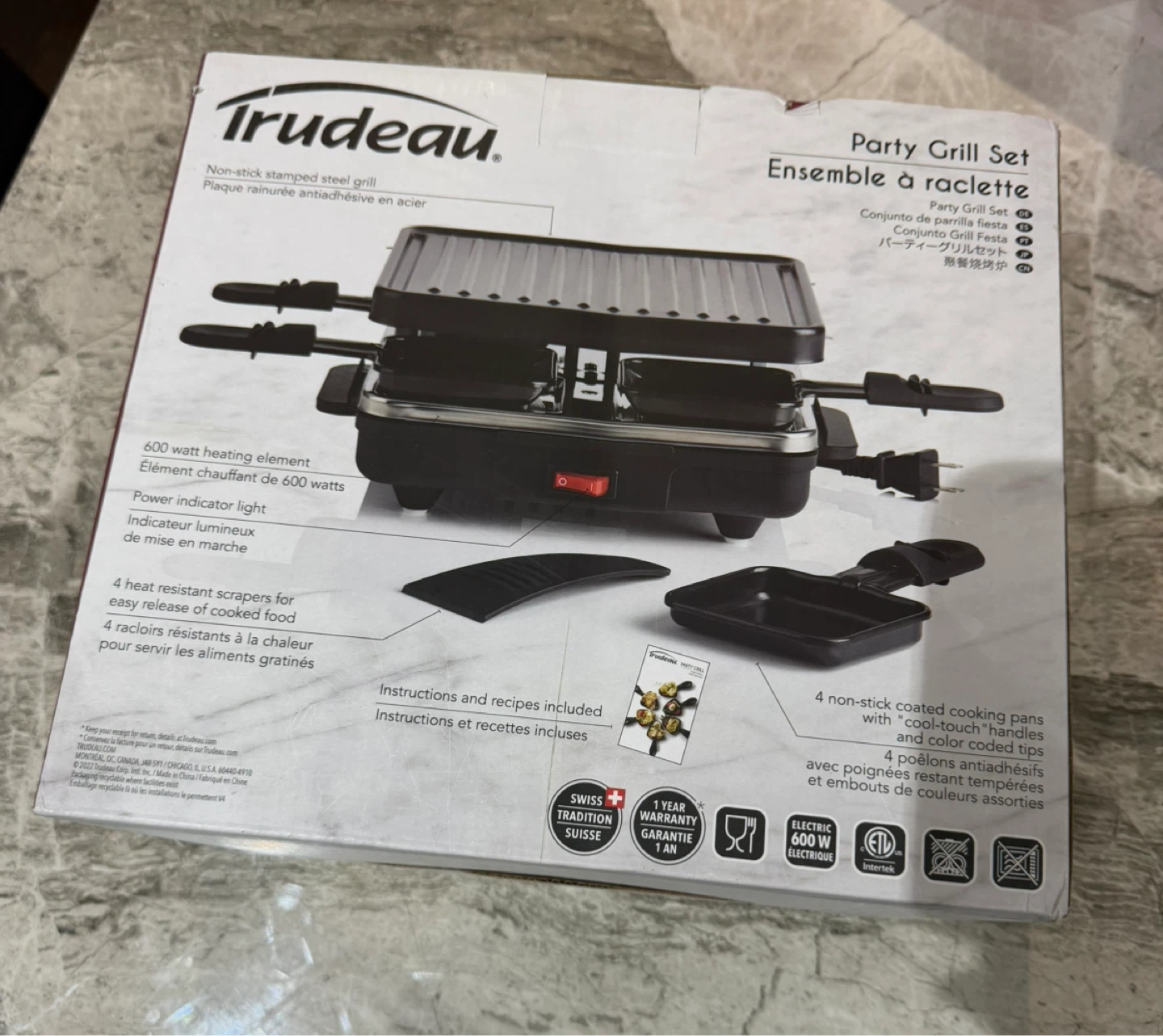 Trudeau Party Grill Set - Electric Raclette Ensemble - photo 2