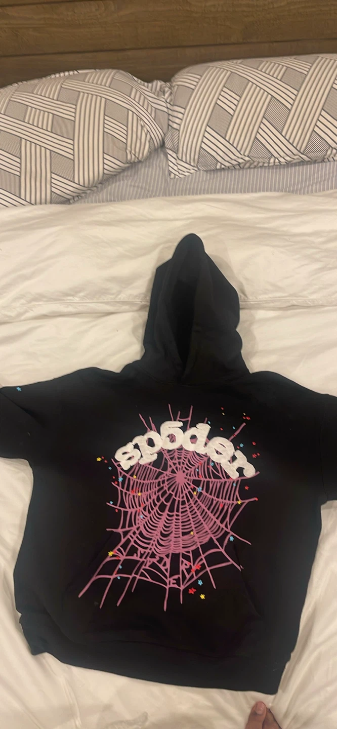 Sp5der Hoodie - Black - Size S
