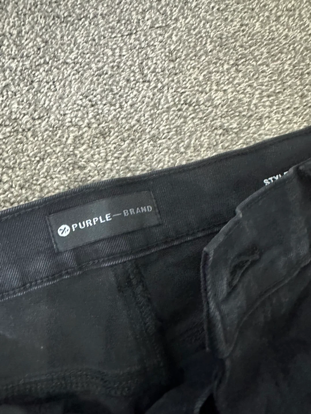 Purple Brand Black Paint Splatter Distressed Jeans - photo 3