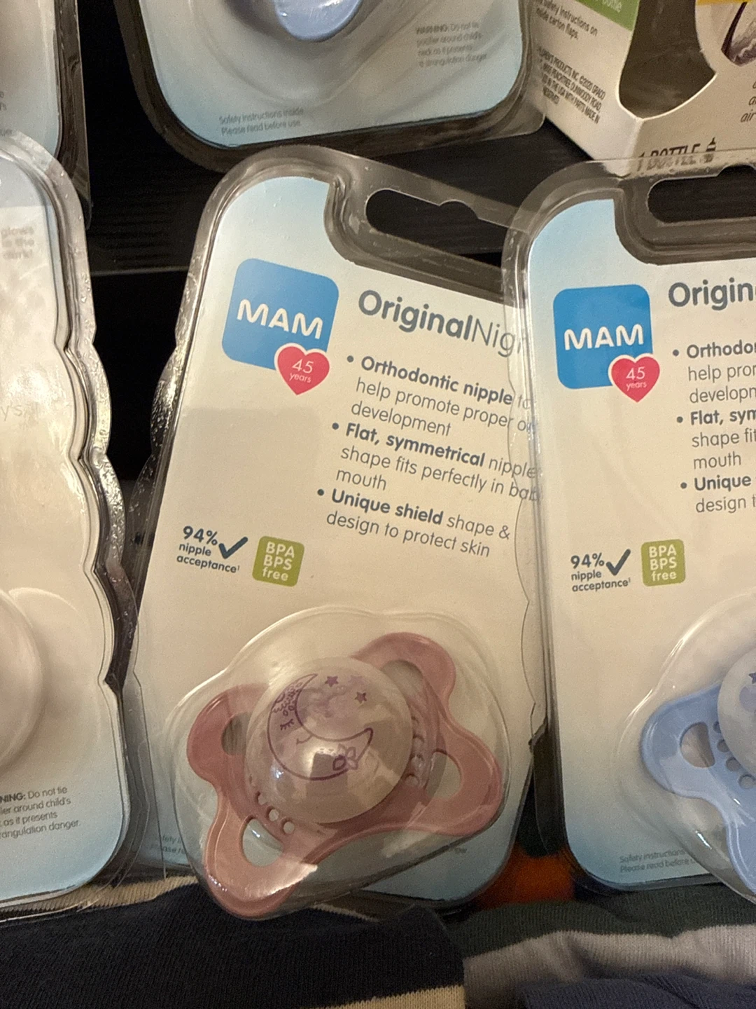 MAM Original Night Pacifiers (0-6 Months) - Pack of 5 - photo 3