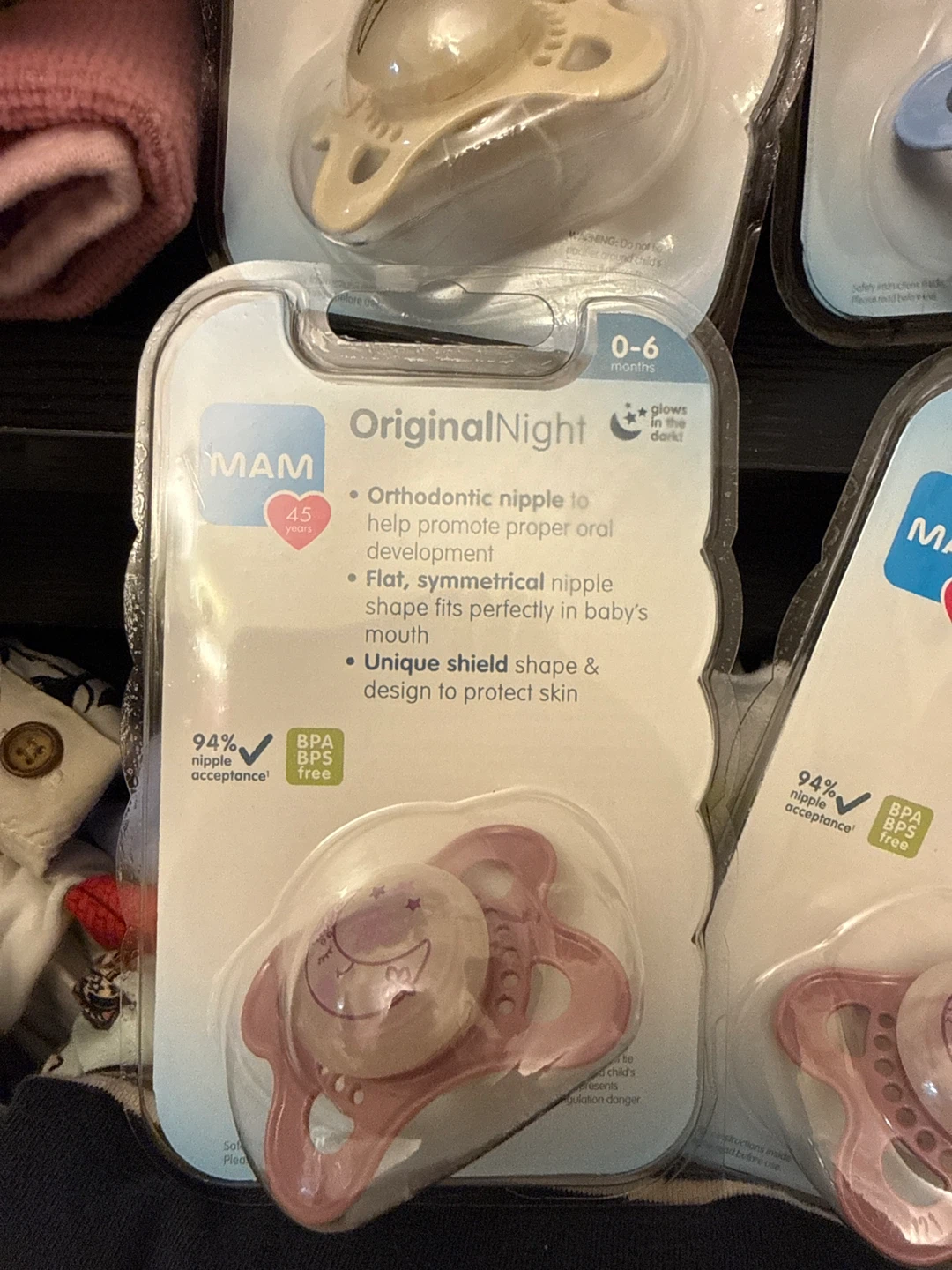 MAM Original Night Pacifiers (0-6 Months) - Pack of 5 - photo 4