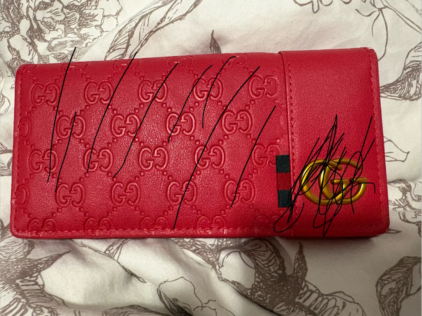 Red Gucci Wallet