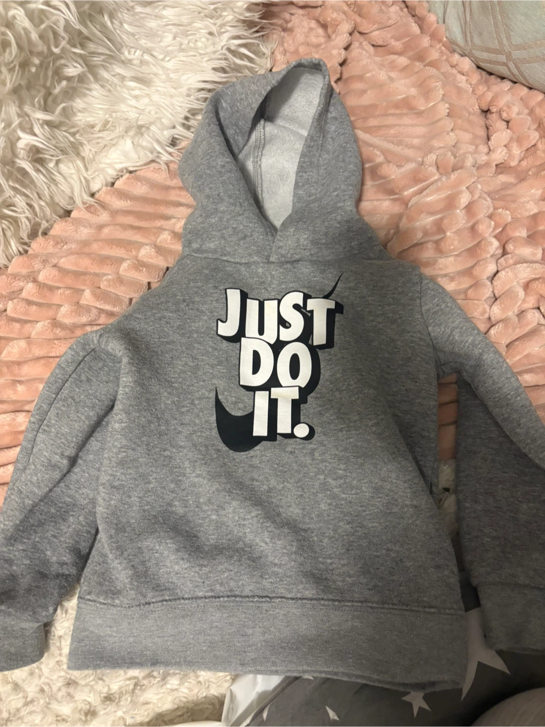 Nike Kids Hoodie "Just Do It." Grey 3T