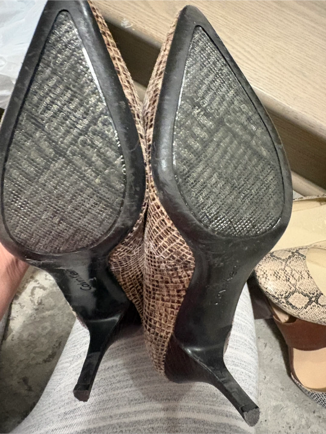 Calvin Klein Snake Print Heels - photo 4