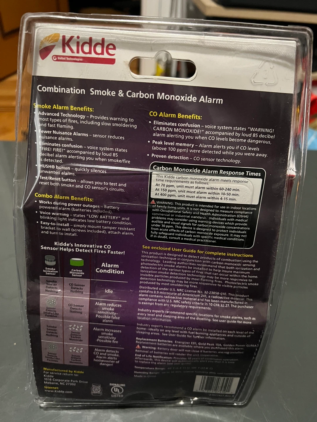 Kidde Combination Smoke & Carbon Monoxide Alarm (2-Pack) - photo 2