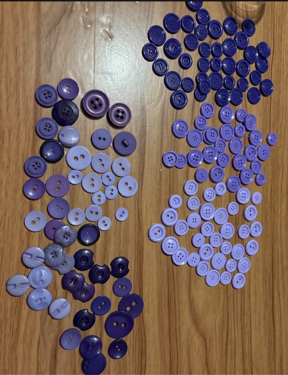 Jar of purple buttons - photo 4