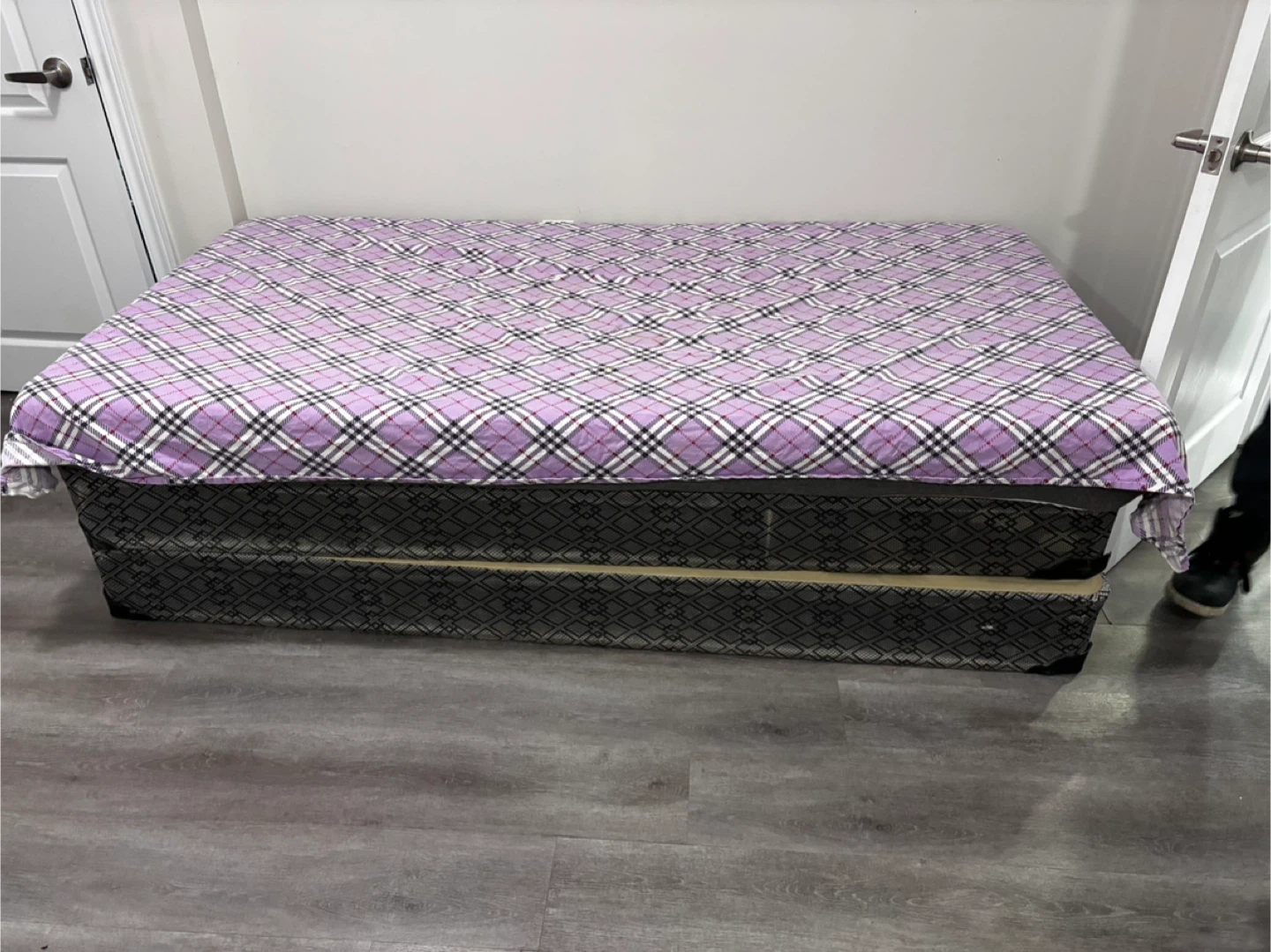 Single Size Mattress with Bed Frame