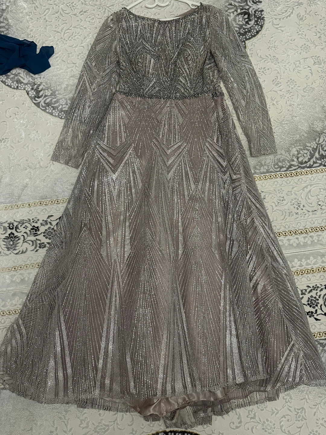 Sparkly Long Sleeve Evening Dresses - photo 4
