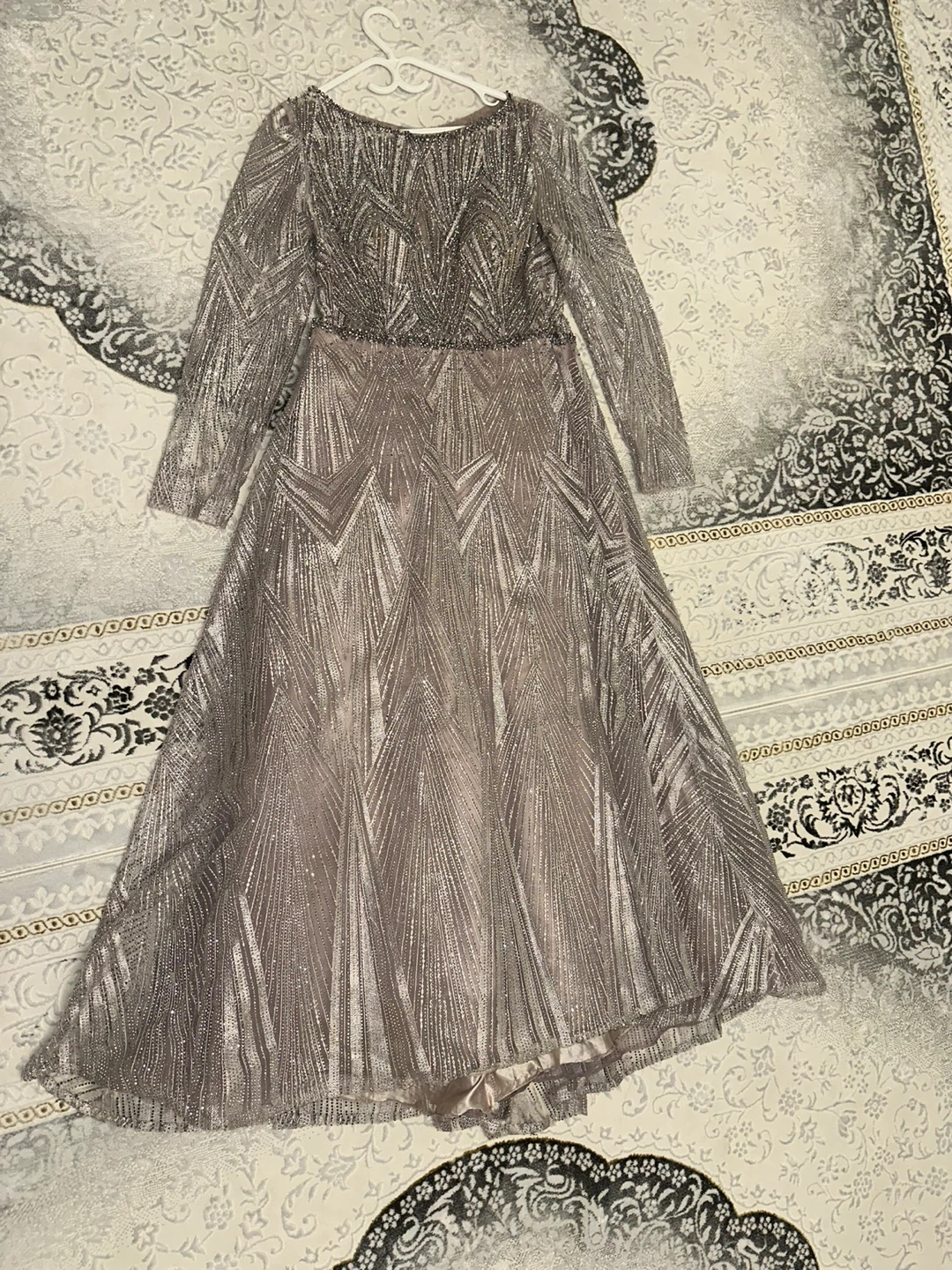 Sparkly Long Sleeve Evening Dresses - photo 3