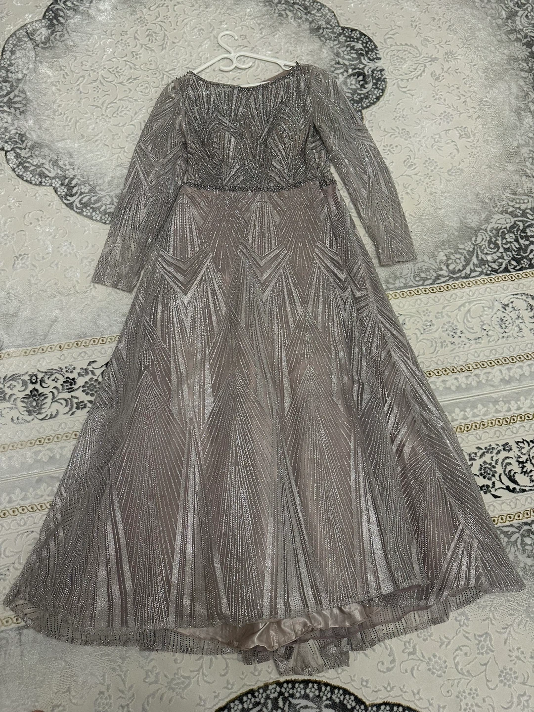 Sparkly Long Sleeve Evening Dresses - photo 2
