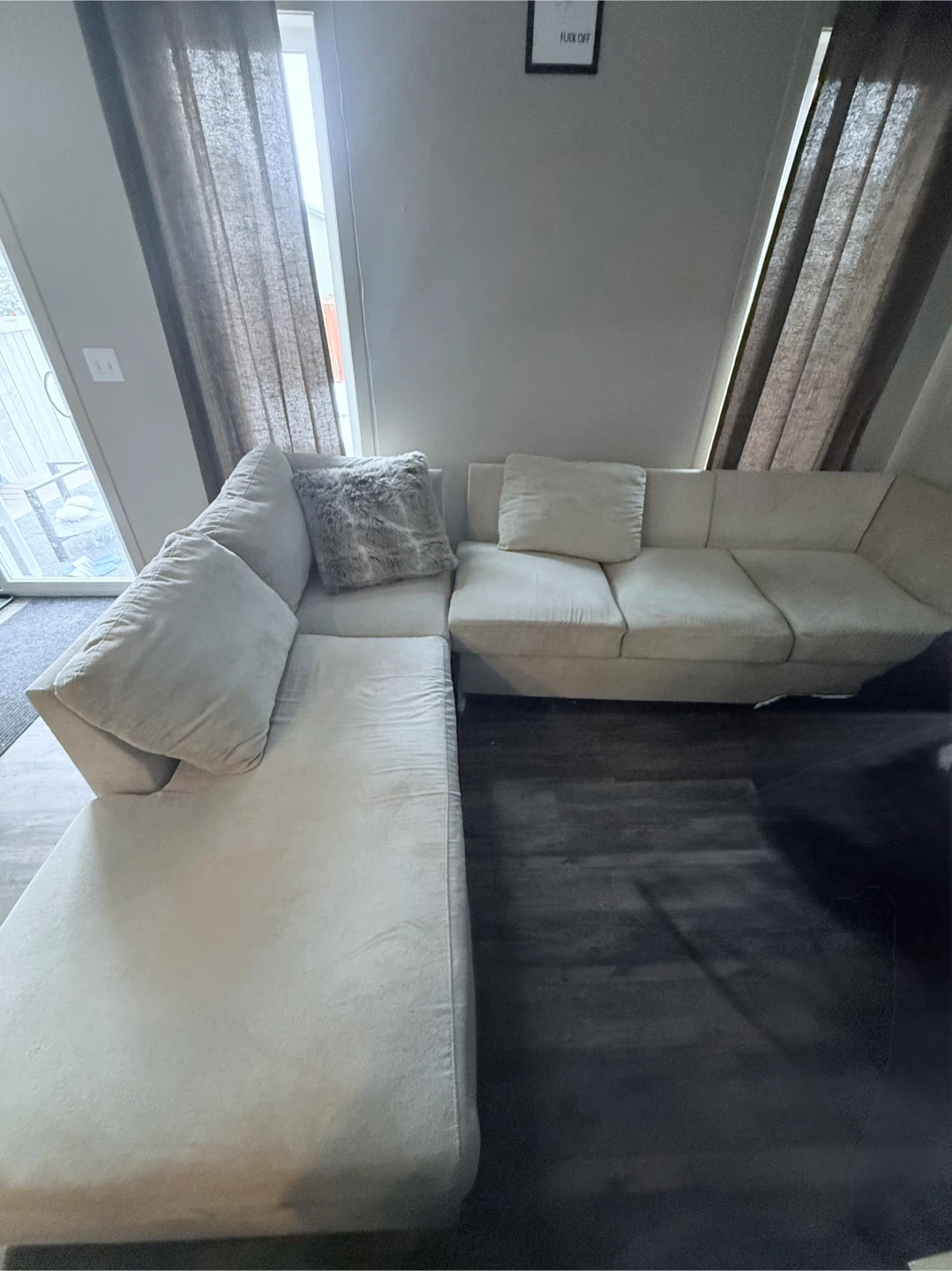 Cream Sectional Sofa