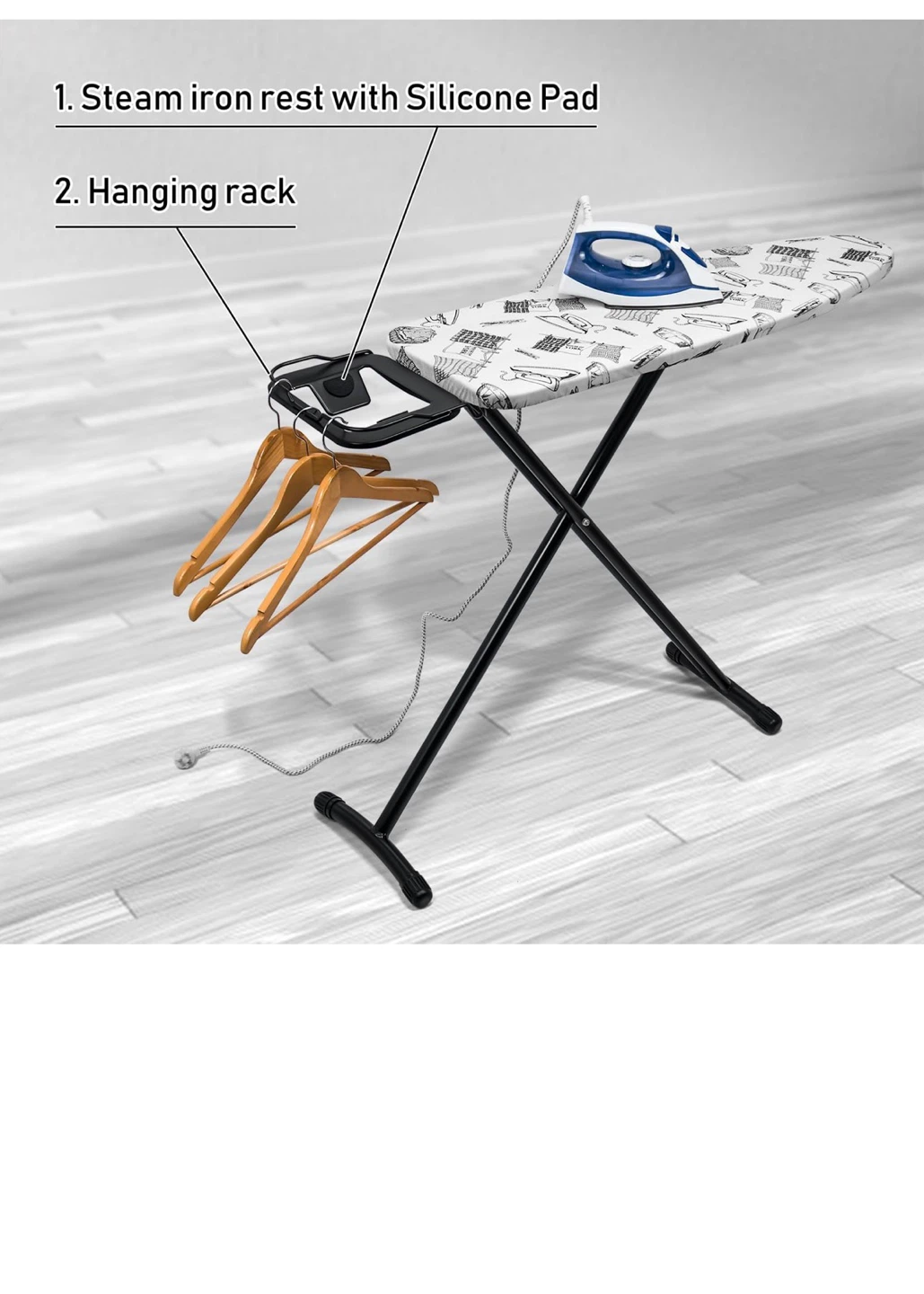 Duwee Ironing Board - 12"x36" White - photo 3