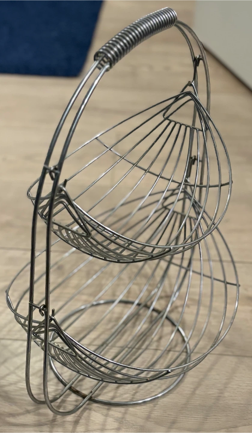 Two-Tiered Metal Fruit Basket - photo 4