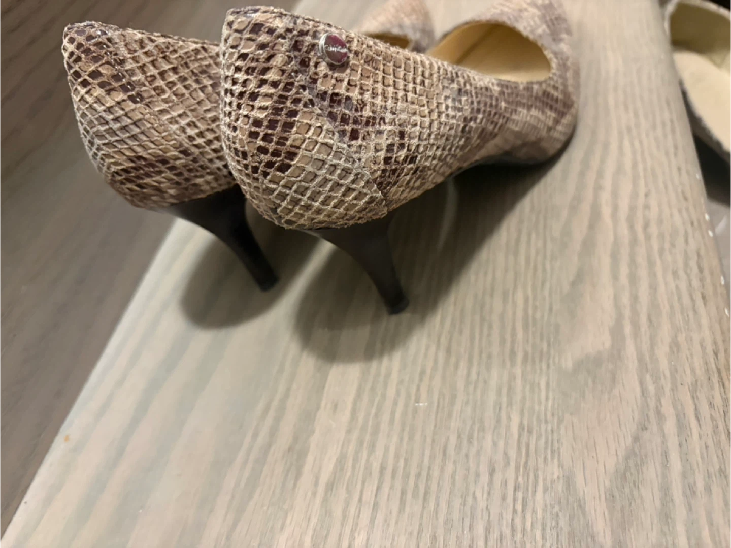 Calvin Klein Snakeskin Heels - photo 3