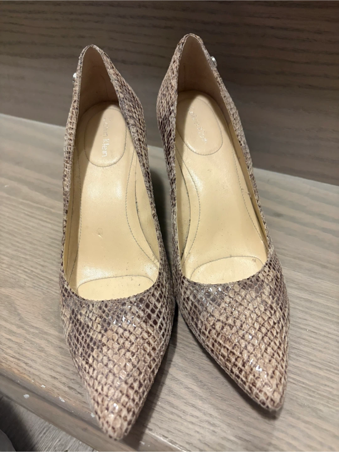 Calvin Klein Snakeskin Heels - photo 2