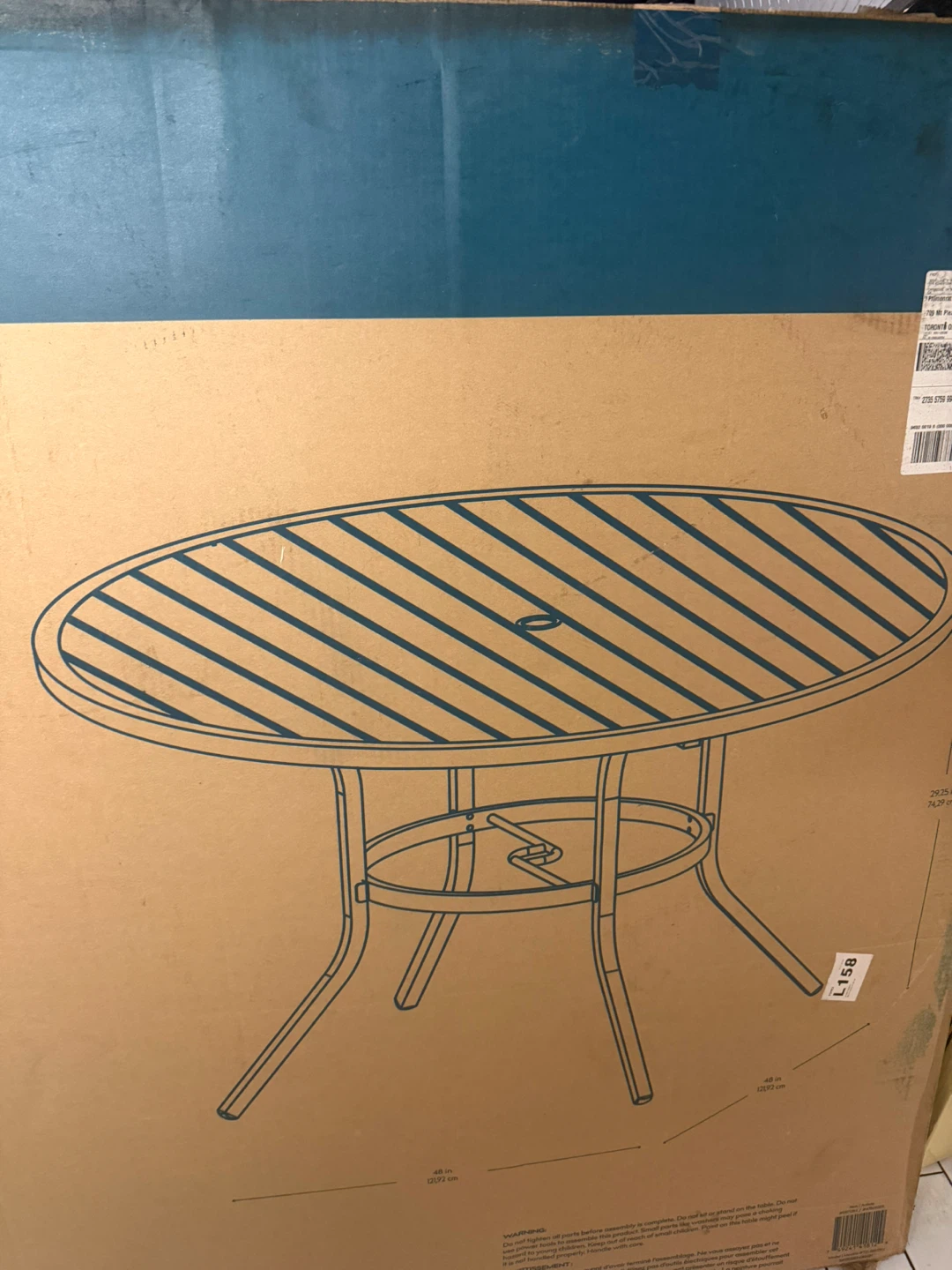 Style Selections Pelham Bay Dining Table - Black Matte