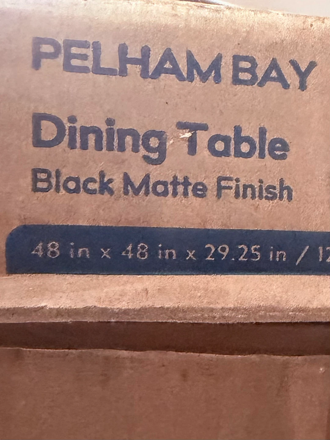 Style Selections Pelham Bay Dining Table - Black Matte - photo 3