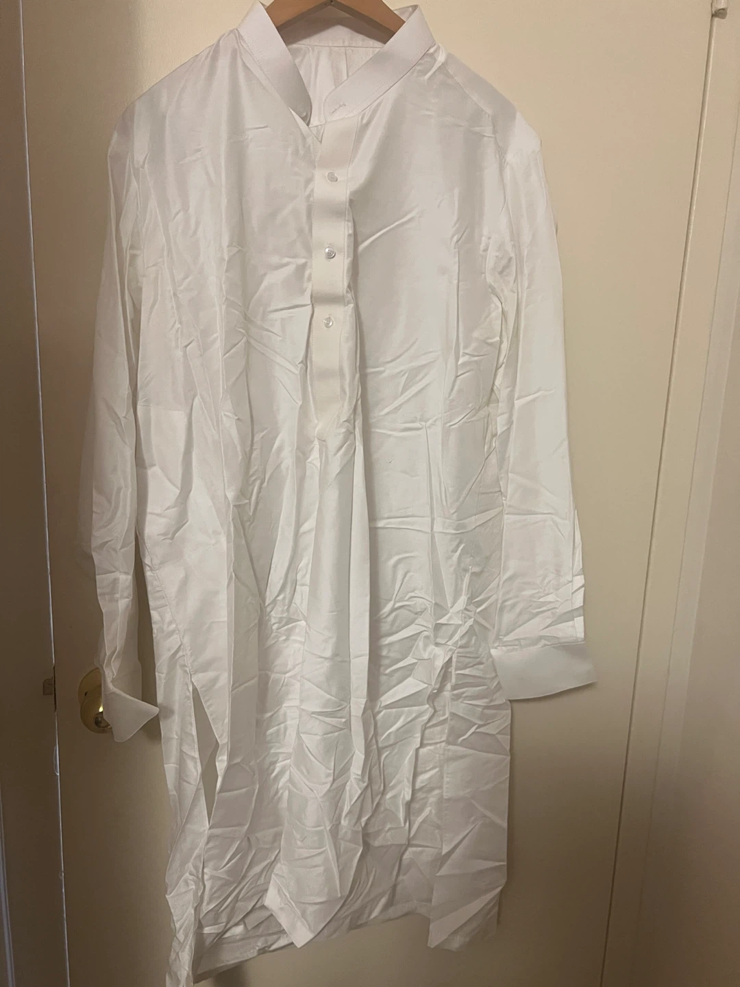 White Sherwani with inner Kurta - photo 2