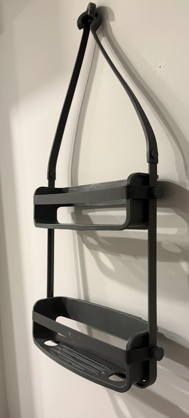 Grey 2-Tier Hanging Shower Caddy - photo 3