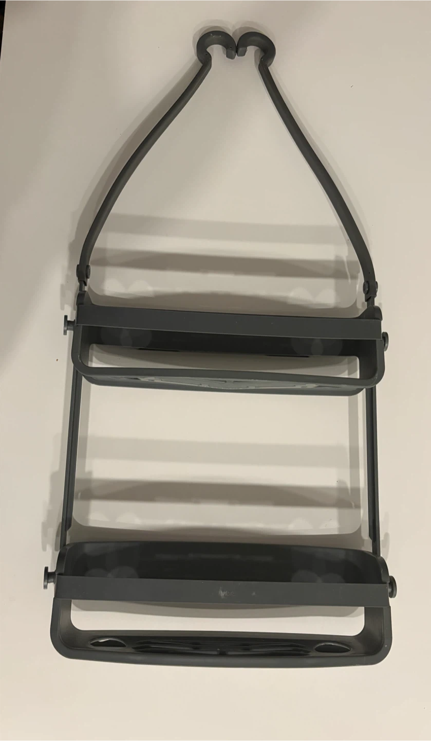 Grey 2-Tier Hanging Shower Caddy