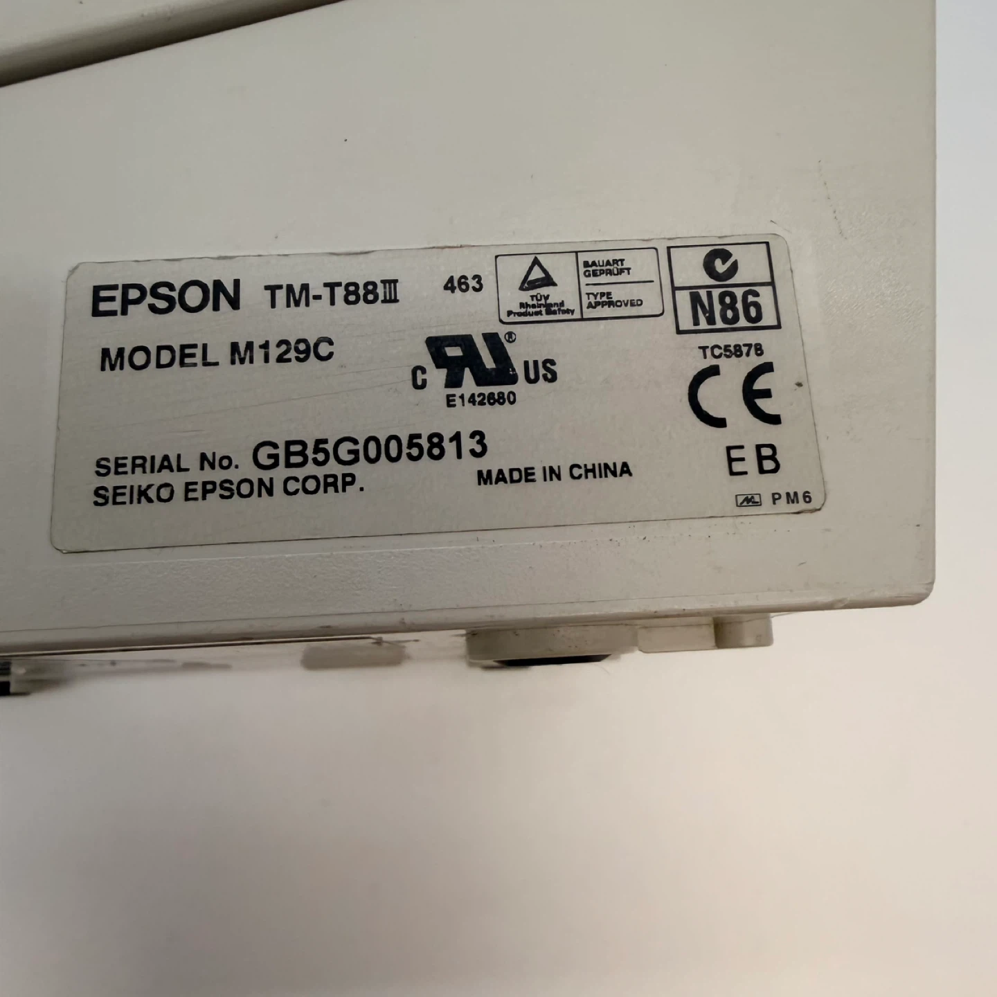 Epson TM-T88III Thermal Receipt Printer - photo 4