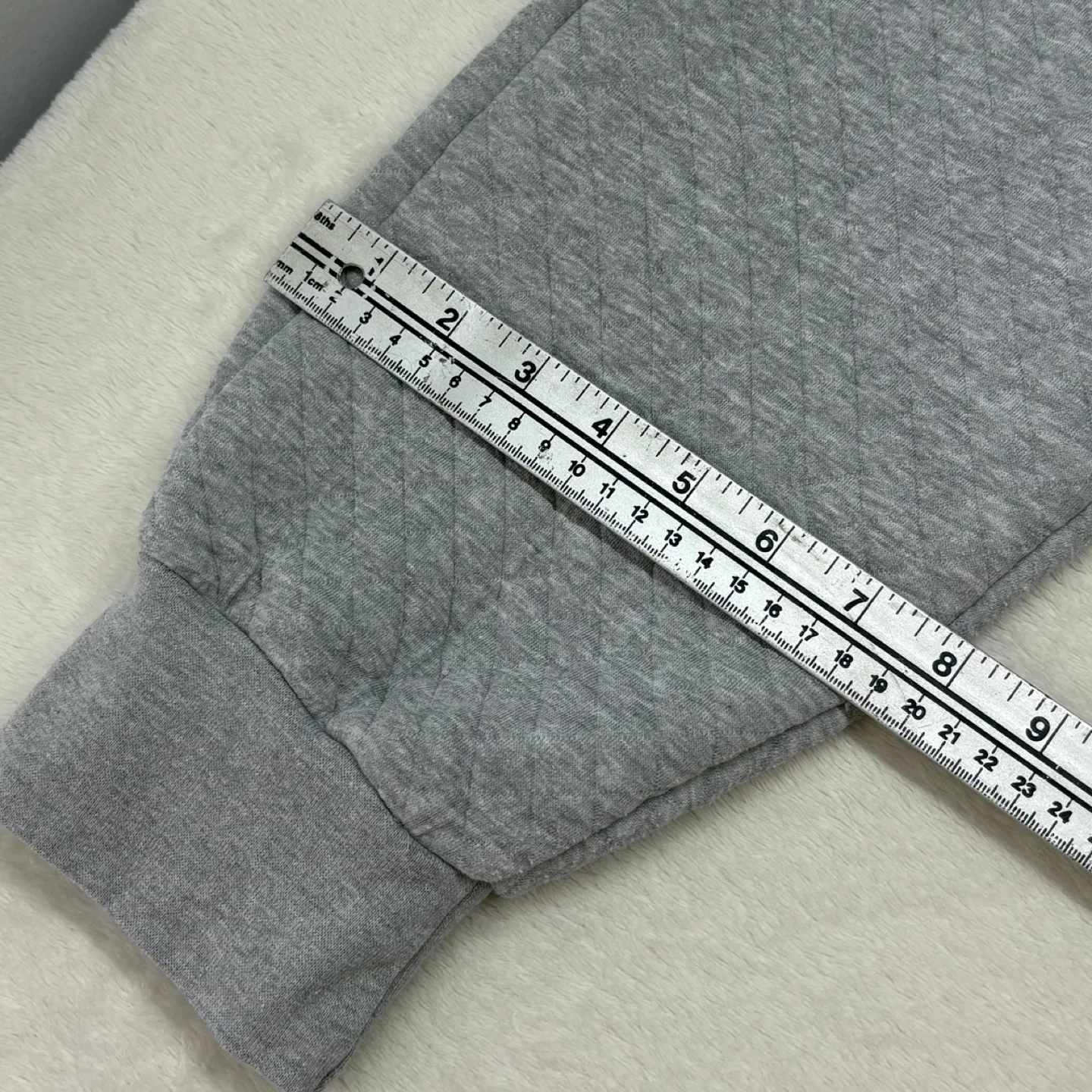 East Coast Lifestyle Quilted Jogger Sweatpants Gray Size S - photo 4