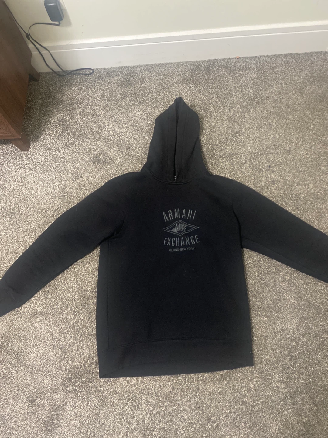 Armani Exchange Black Hoodie