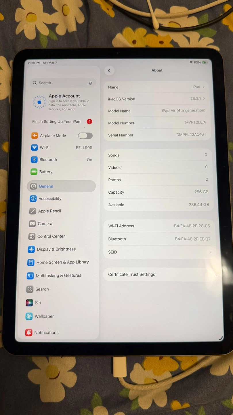 Apple iPad Air (4th generation) 256GB Space Grey - photo 3