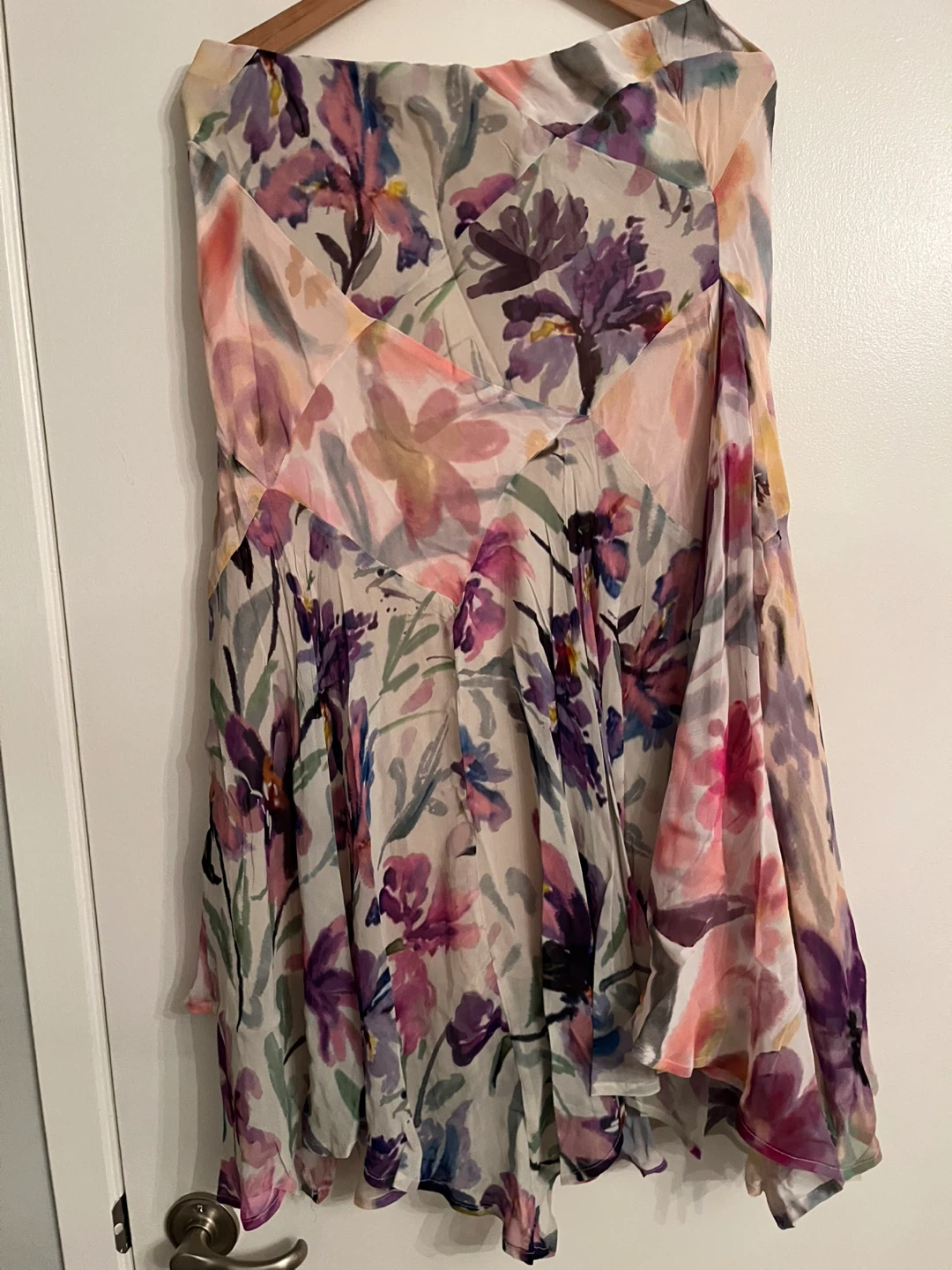 Anthropologie Floral Print Midi Skirt With Flaw - photo 5
