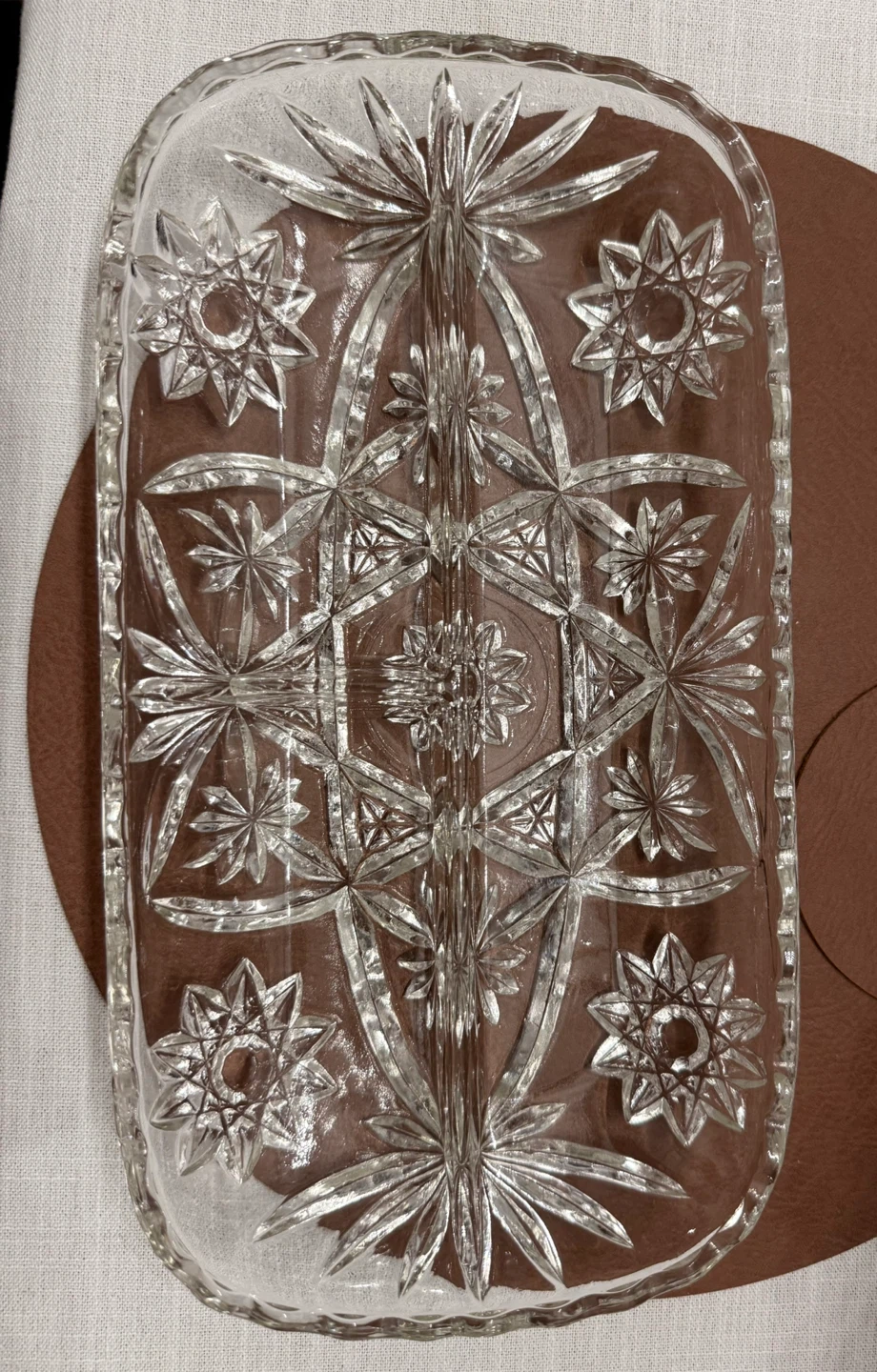 Clear Glass Relish Tray - photo 2