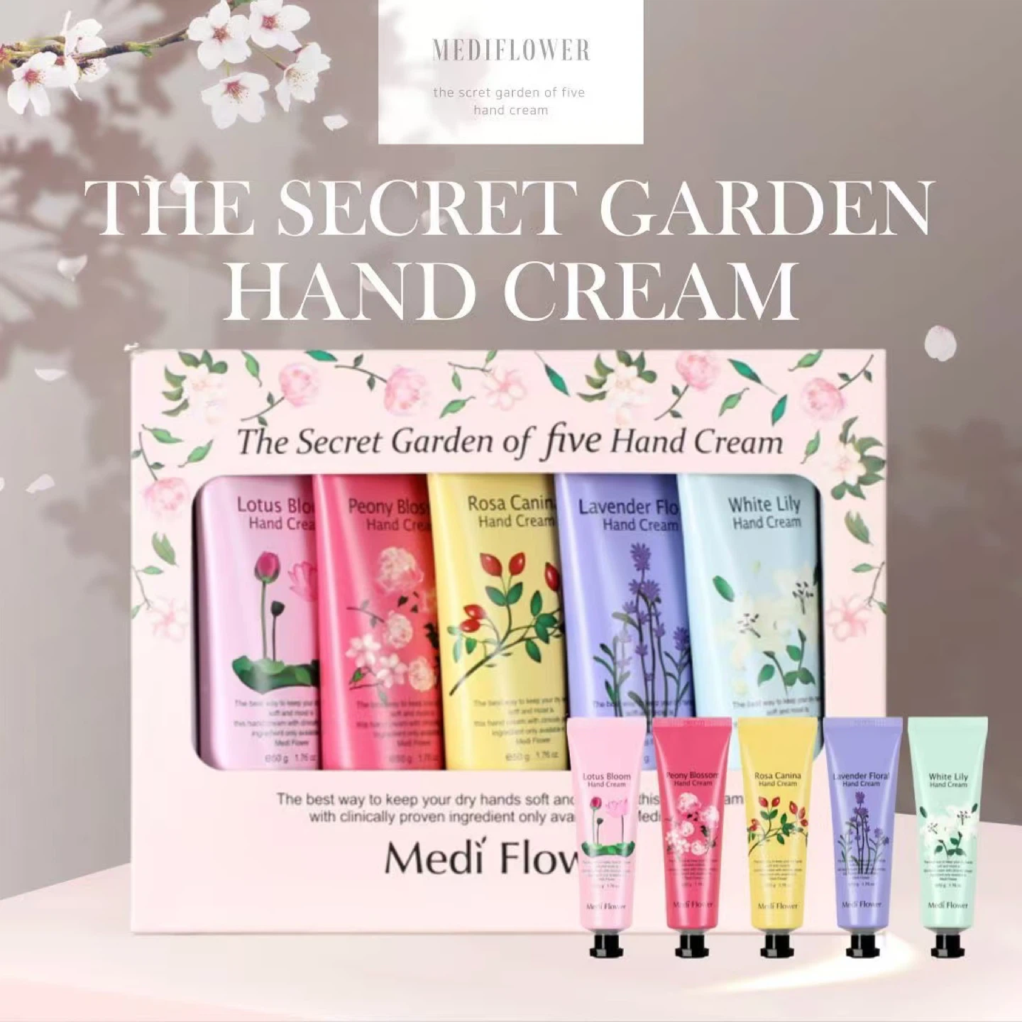 Korean Medi Flower Hand Cream Set - The Secret Garden Collection