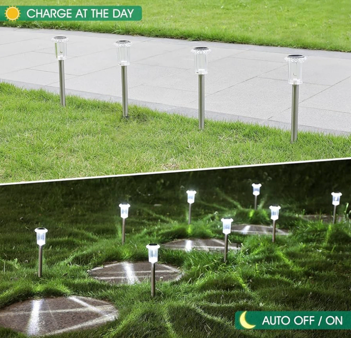 15 Pack Solar Powered Pathway Lights Waterproof - photo 2